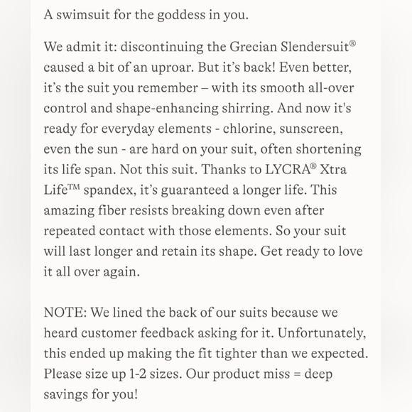 Lands' End Slendersuit Grecian Low Leg One Piece Swimsuit Blackberry 517227 - Picture 15 of 16